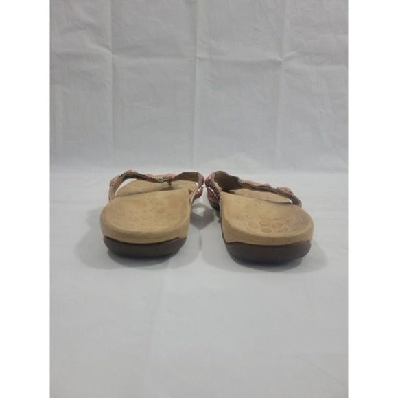 Vionic Women Size 6 Rest Eve II Thong Sandals Animal Print Jeweled Slip On Comfy - Picture 3 of 9